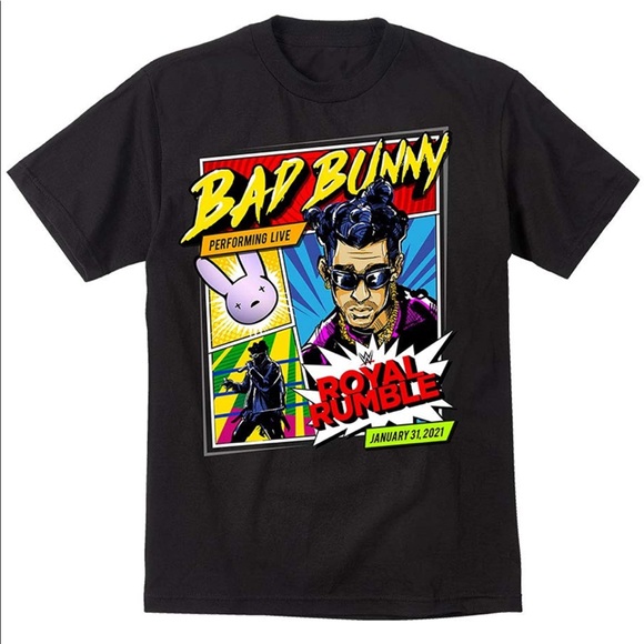 BAD BUNNY ROYAL RUMBLE OFFICIAL TSHIRT - Picture 1 of 1